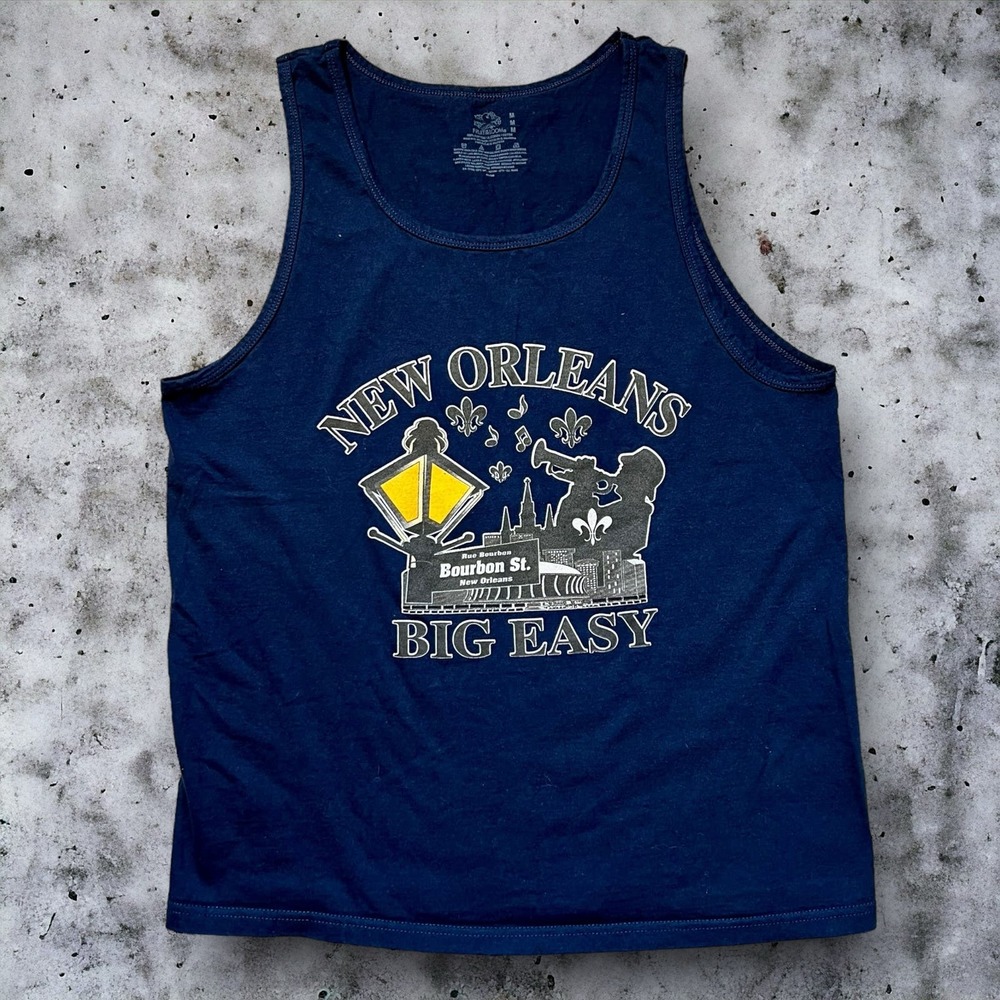 New Orleans Tank Top Fruit of the loom Men size Medium